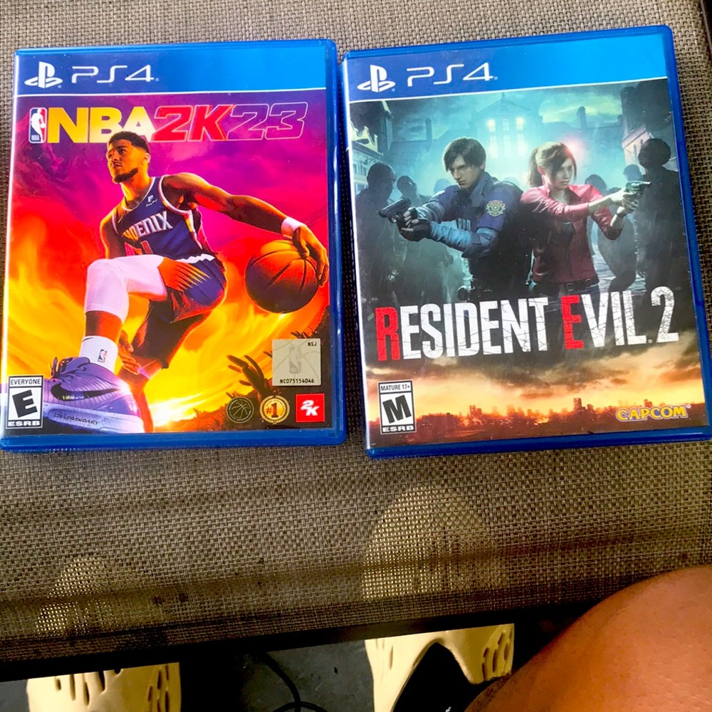 2k23 and resident evil (ps4)